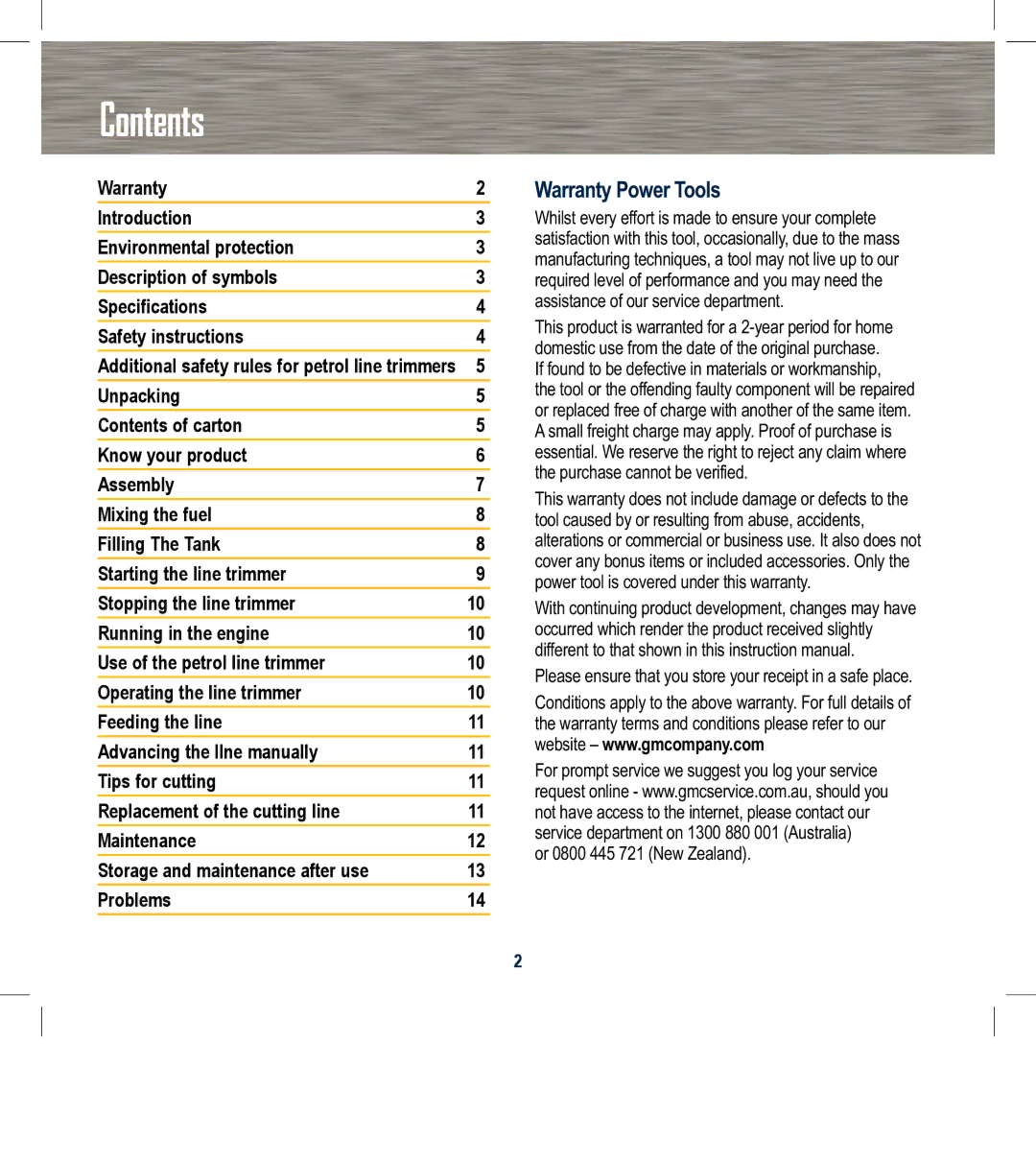 Global Machinery Company LTP25SS instruction manual Contents 