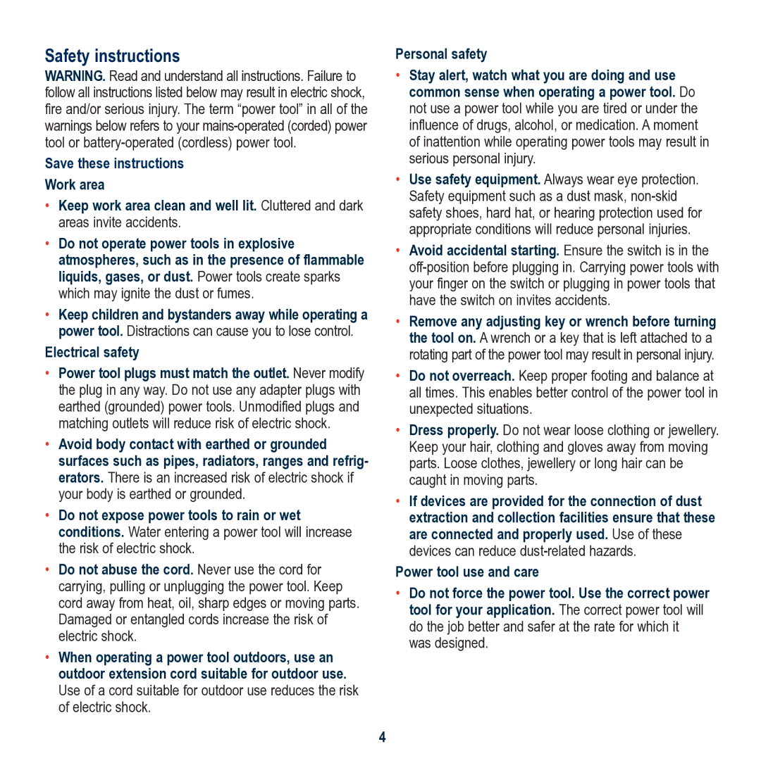 Global Machinery Company MX100MAG instruction manual Safety instructions 