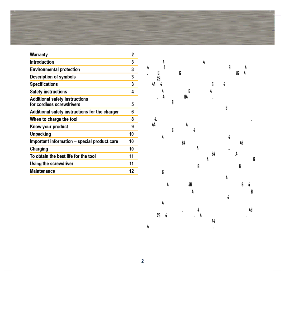 Global Machinery Company PFC46V instruction manual Contents 