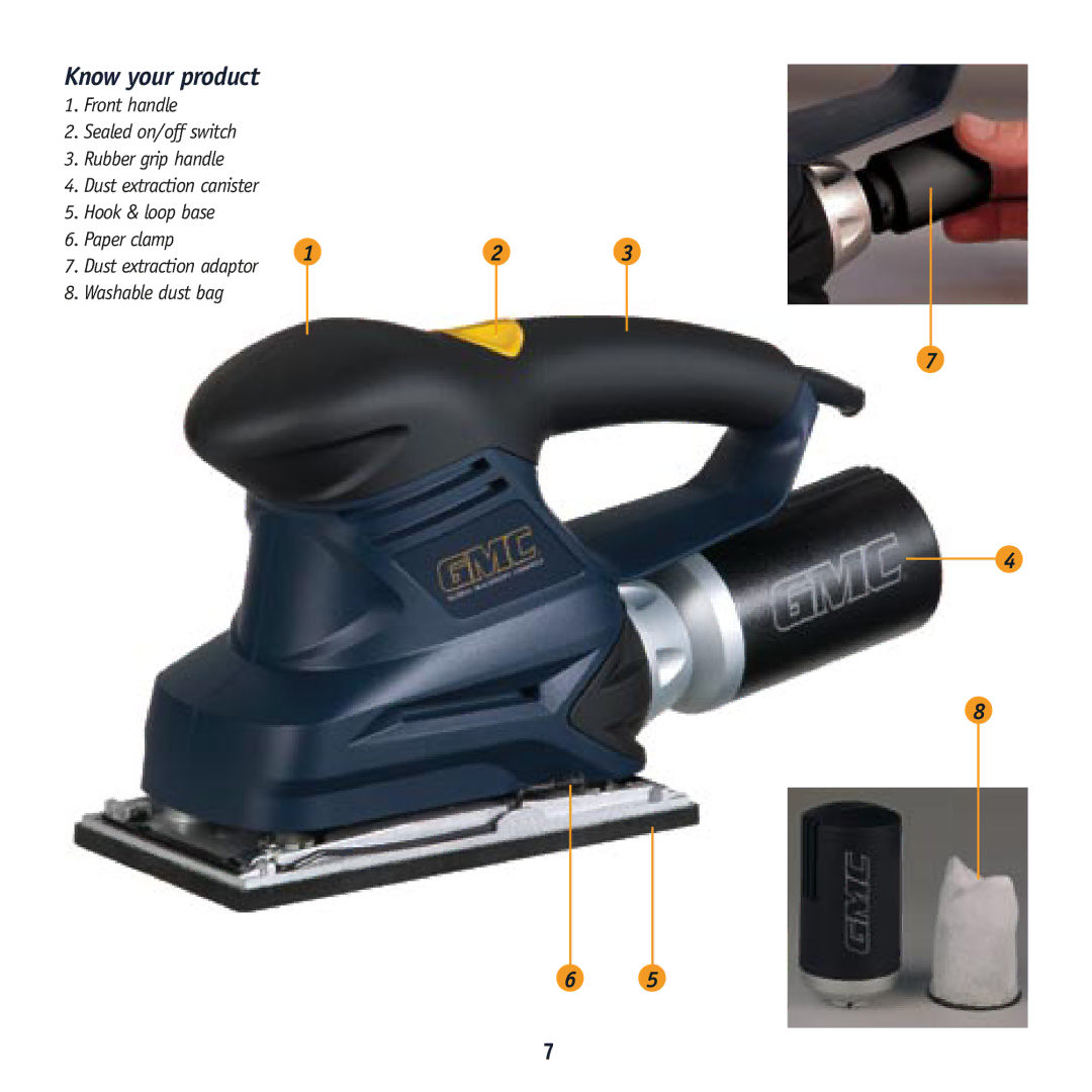 Global Machinery Company SA186 instruction manual Know your product 