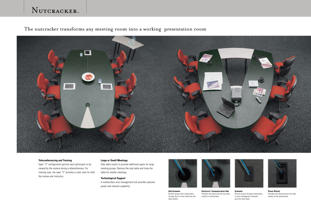 Global Upholstery Co 12, 10 Nutcrackertm, Teleconferencing and Training, Large or Small Meetings, Technological Support 