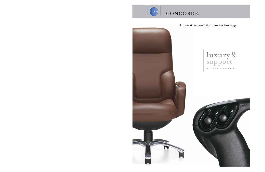 Global Upholstery Co 2409, 2425, 2424, 2406-18, 2400-18 brochure luxury & support, concorde, Innovative push-buttontechnology 