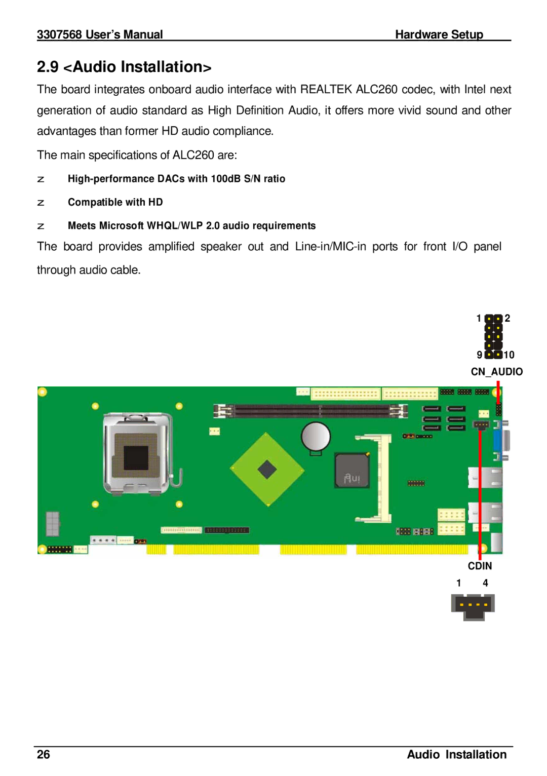 Global Upholstery Co 3307568 user manual Audio Installation 