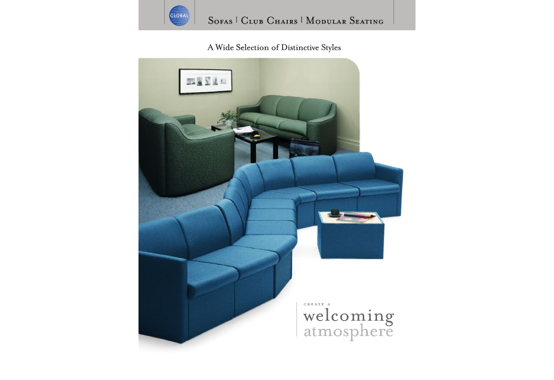 Global Upholstery Co 9712 Crescendo, 3773 Traditional, 9711 Crescendo, 3472 Java, 7818 Majic manual Welcoming atmosphere 