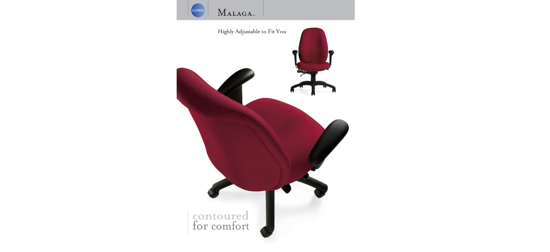 Global Upholstery Co Armchair specifications Contoured for comfort 