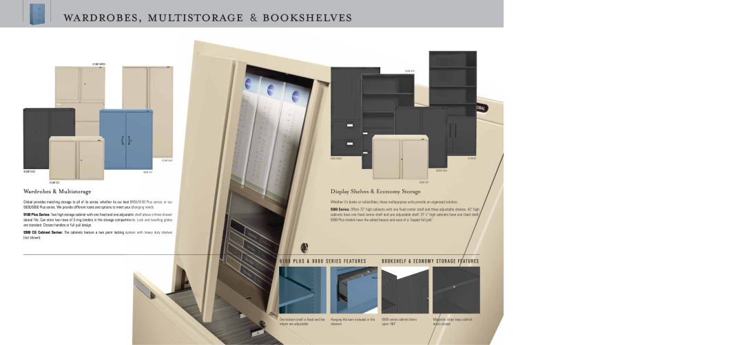Global Upholstery Co Filing & Storage specifications wardrobes, multistorage & bookshelves, Wardrobes & Multistorage 