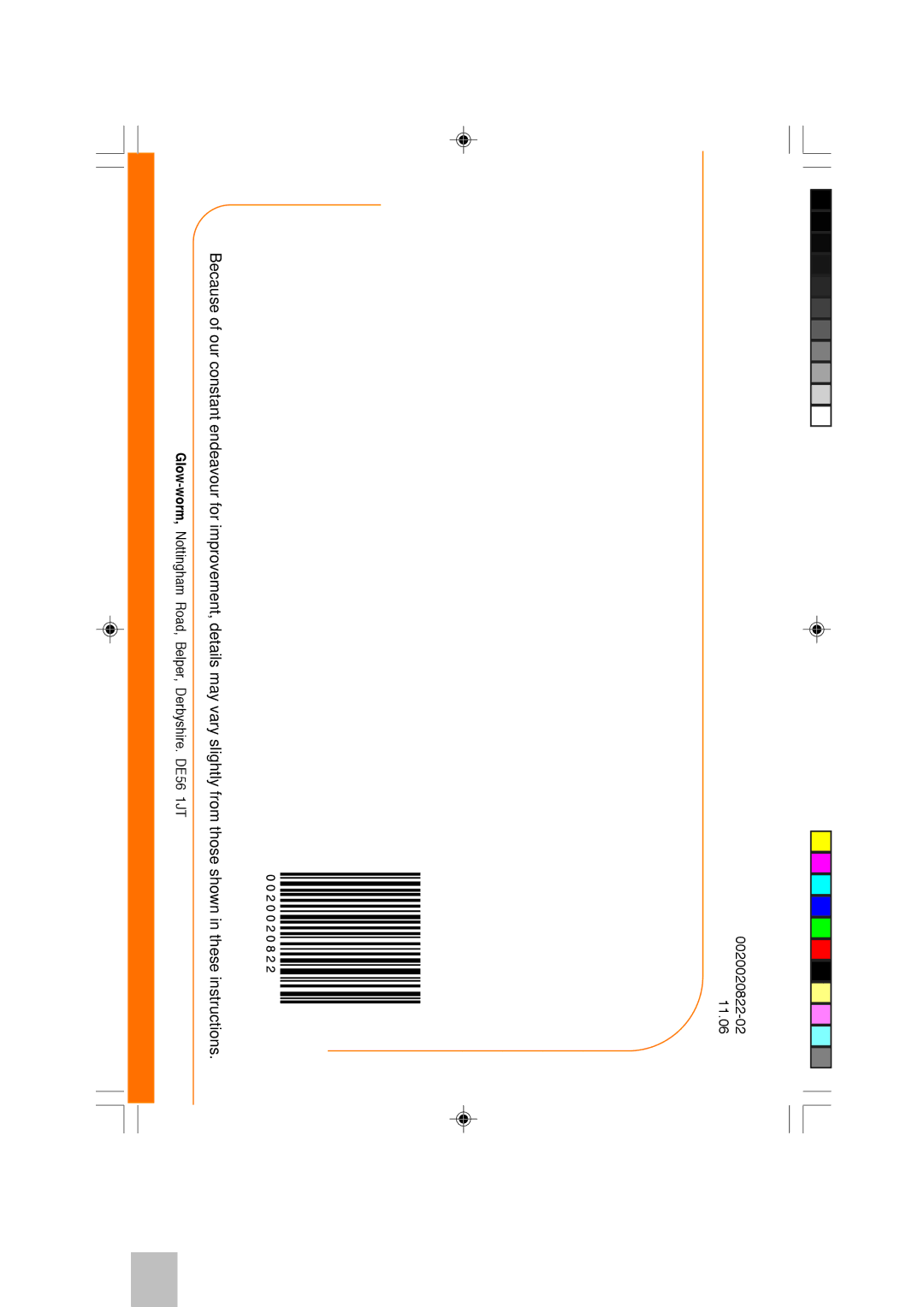 Glowworm Lighting CXI manual 0020020822-02 11.06 