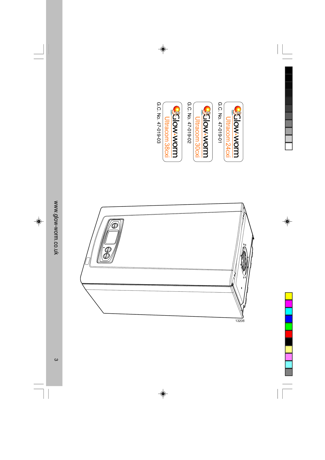 Glowworm Lighting CXI manual Ultracom 24cxi Ultracom 30cxi Ultracom 38cxi 