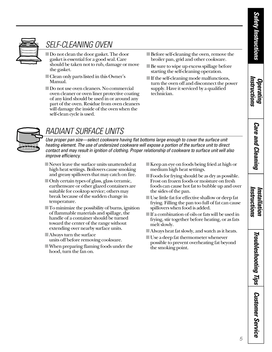 GM JDP40 manual Safety Instructions, Instructions Operating 