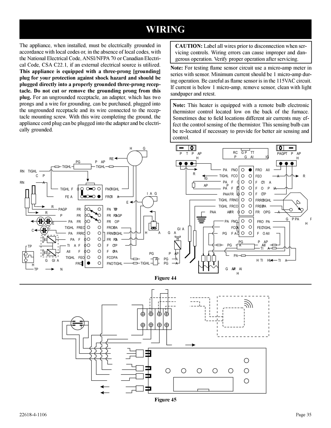 GN National Electric CP, PV-28SV50, PV-28SV55, GN, BP)-1, GP)-1 installation instructions Wiring Diagram 