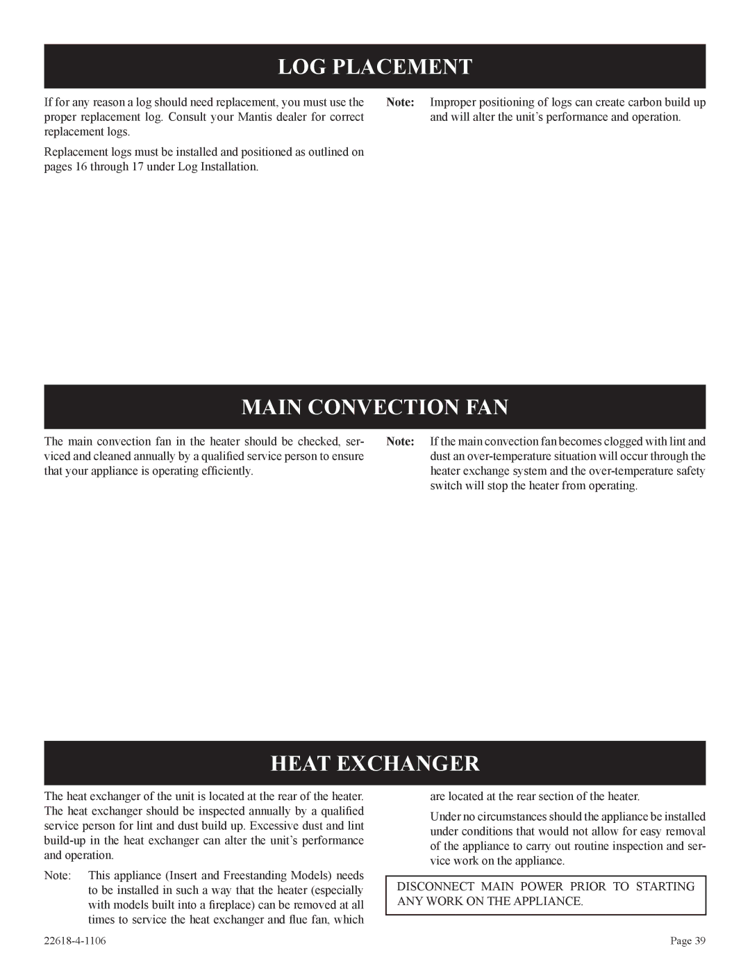 GN National Electric BP)-1, PV-28SV50, PV-28SV55, GN, GP)-1, CP LOG Placement, Main Convection FAN, Heat Exchanger 