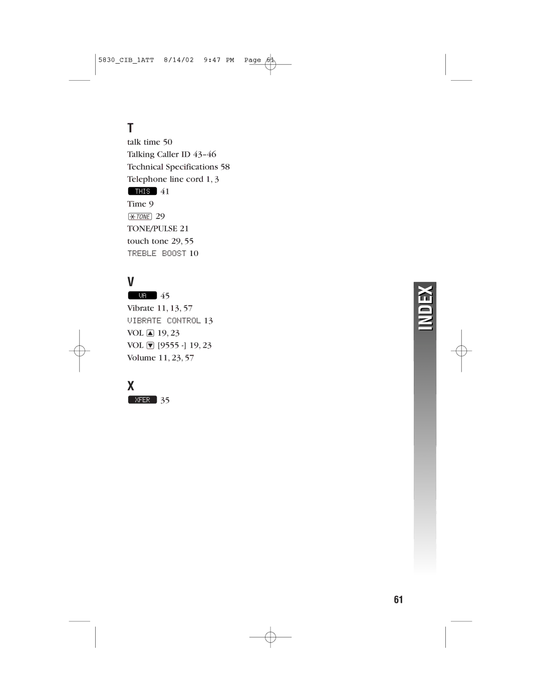 GN Netcom 5830 user manual Treble Boost 