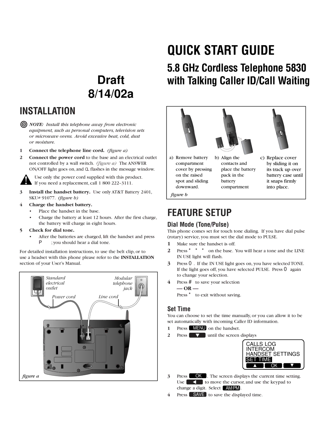 GN Netcom 5830 user manual Quick Start Guide 