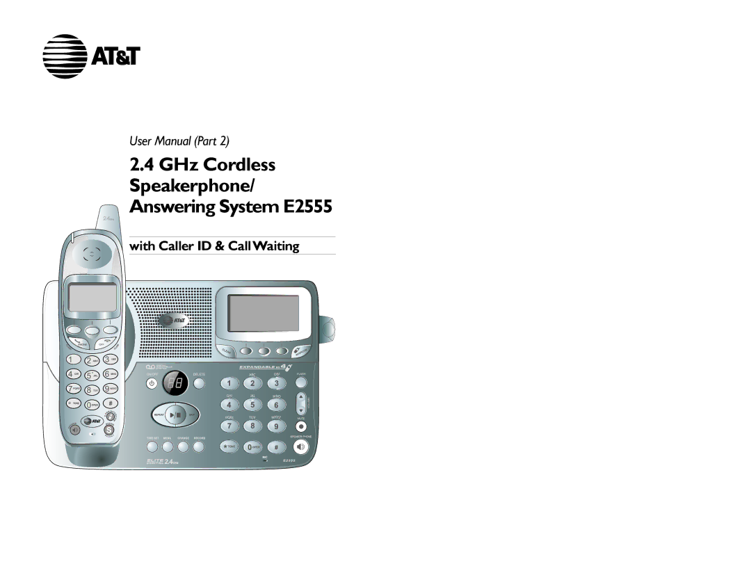 GN Netcom user manual GHz Cordless Speakerphone/ Answering System E2555 