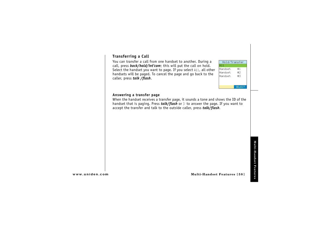 GN Netcom ELT 560 owner manual Transferring a Call, Answering a transfer 