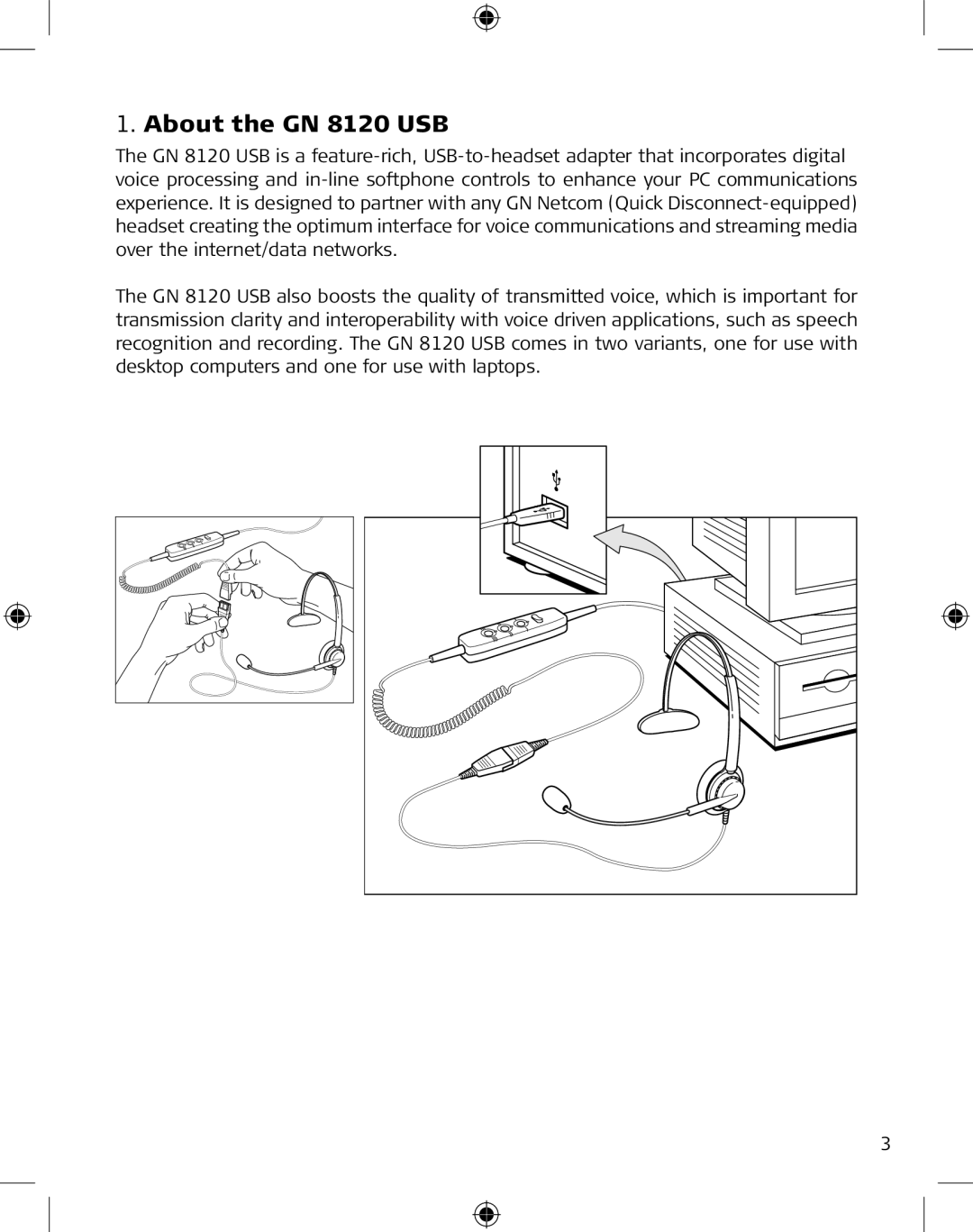 GN Netcom manual About the GN 8120 USB 