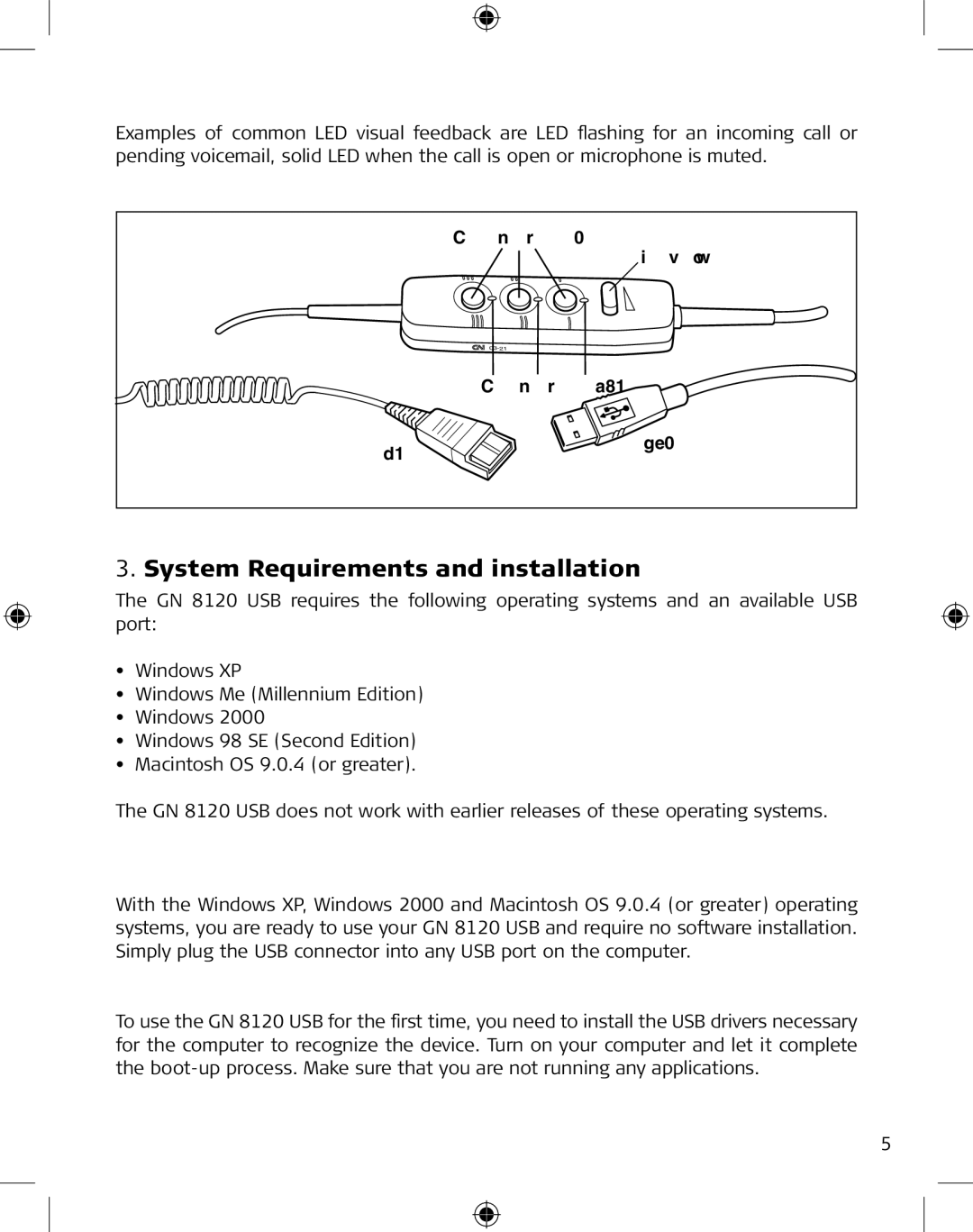 GN Netcom GN 8120 manual System Requirements and installation, Windows Me and Windows 98 SE 