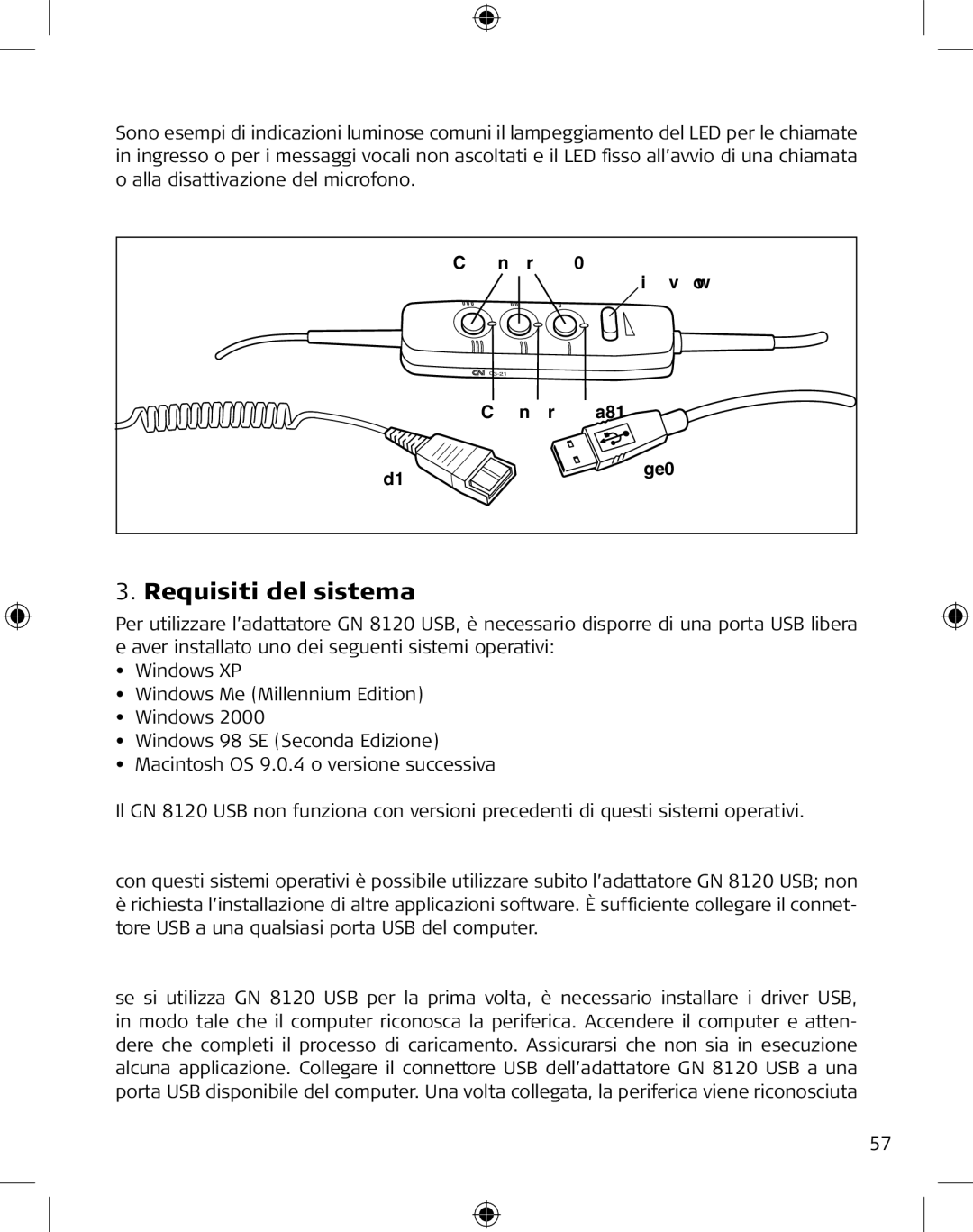 GN Netcom GN 8120 manual Requisiti del sistema, Windows Me e Windows 98 SE 