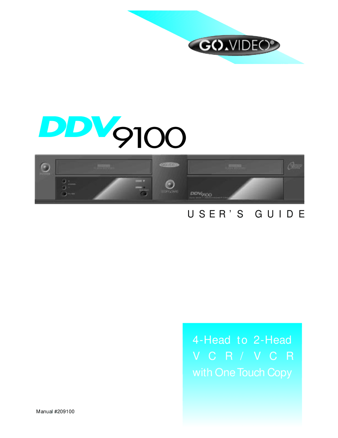 Go-Video 9100 manual E R ’ S G U I D E 