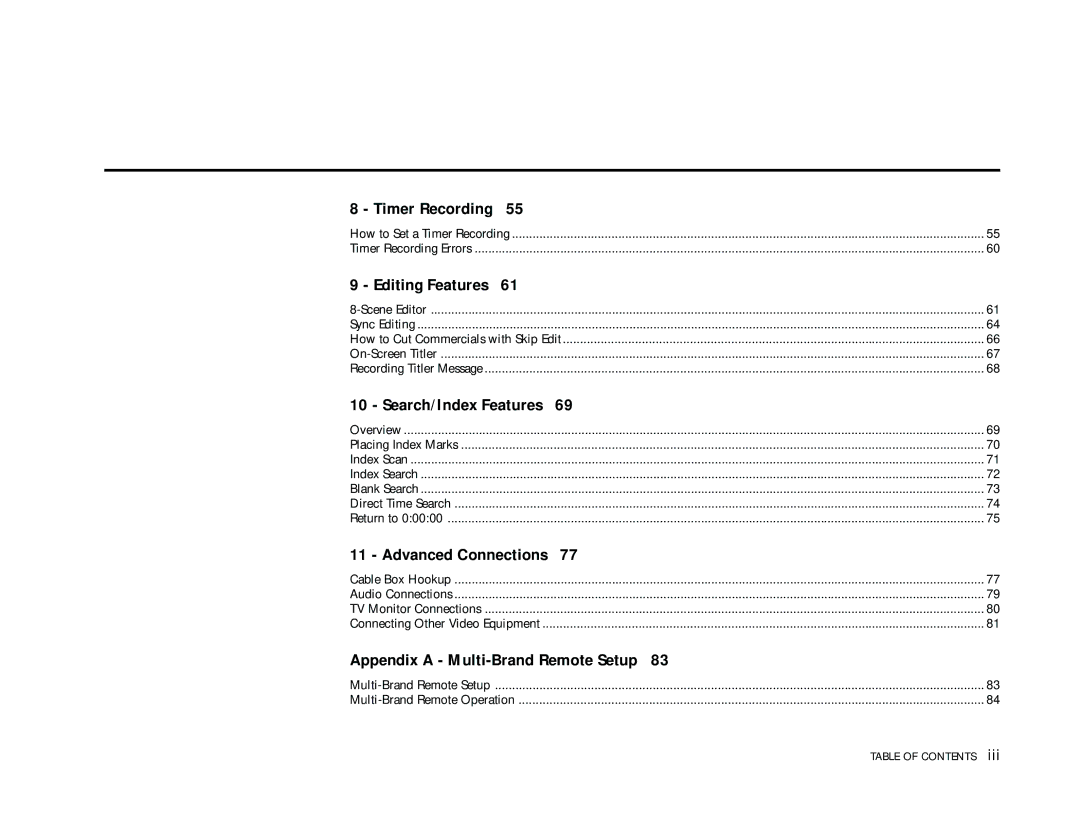 Go-Video DDV9355 manual Editing Features 