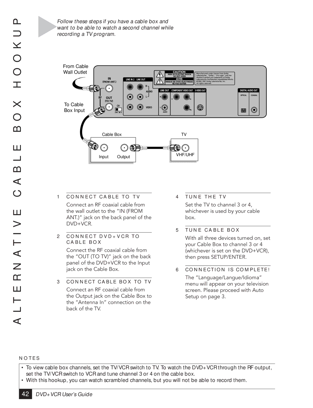 Go-Video DVR 4550 manual T E R N a T I V E 