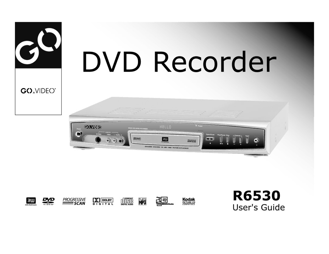 Go-Video R6530 manual 