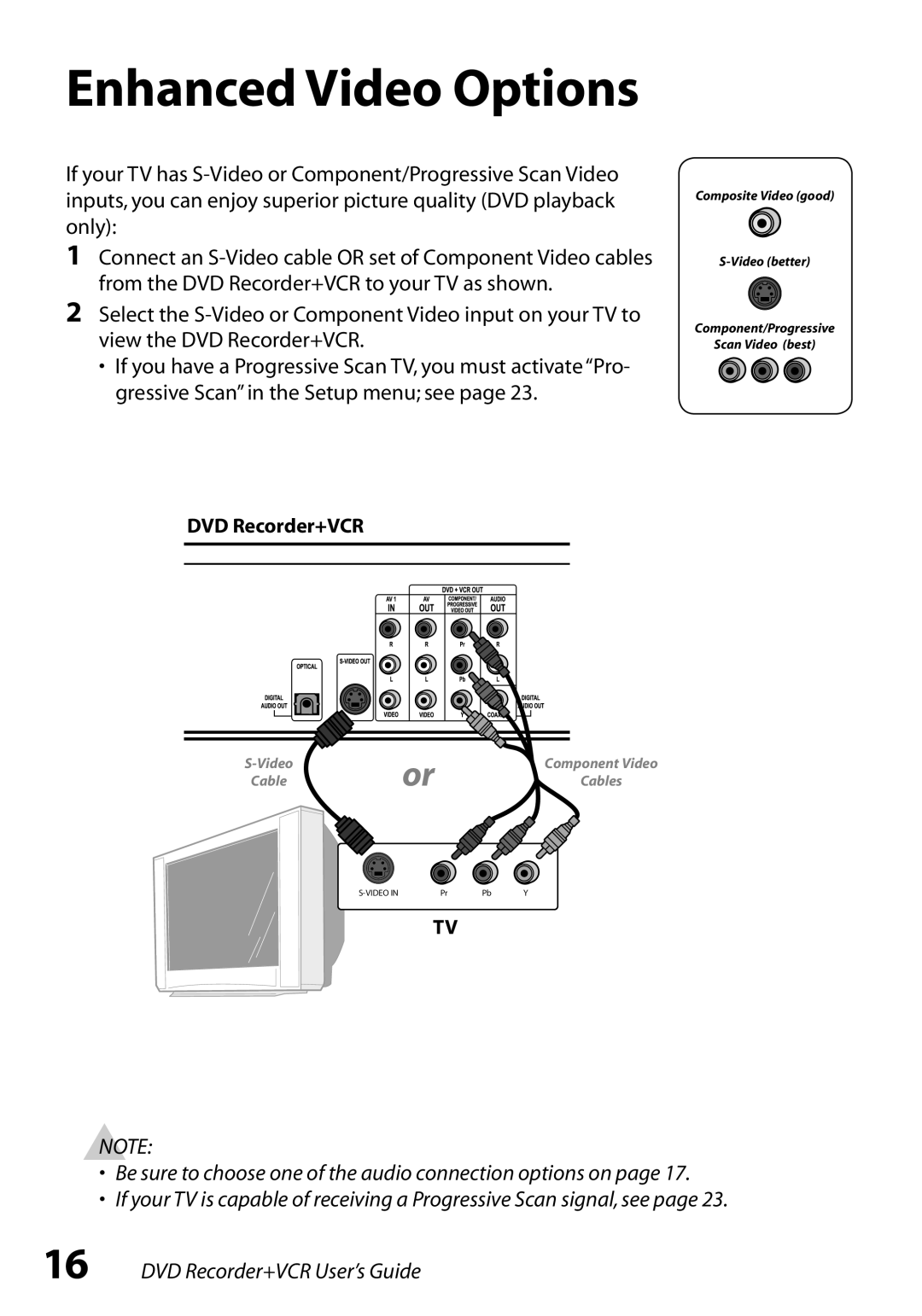 Go-Video VR3845 manual Enhanced Video Options 