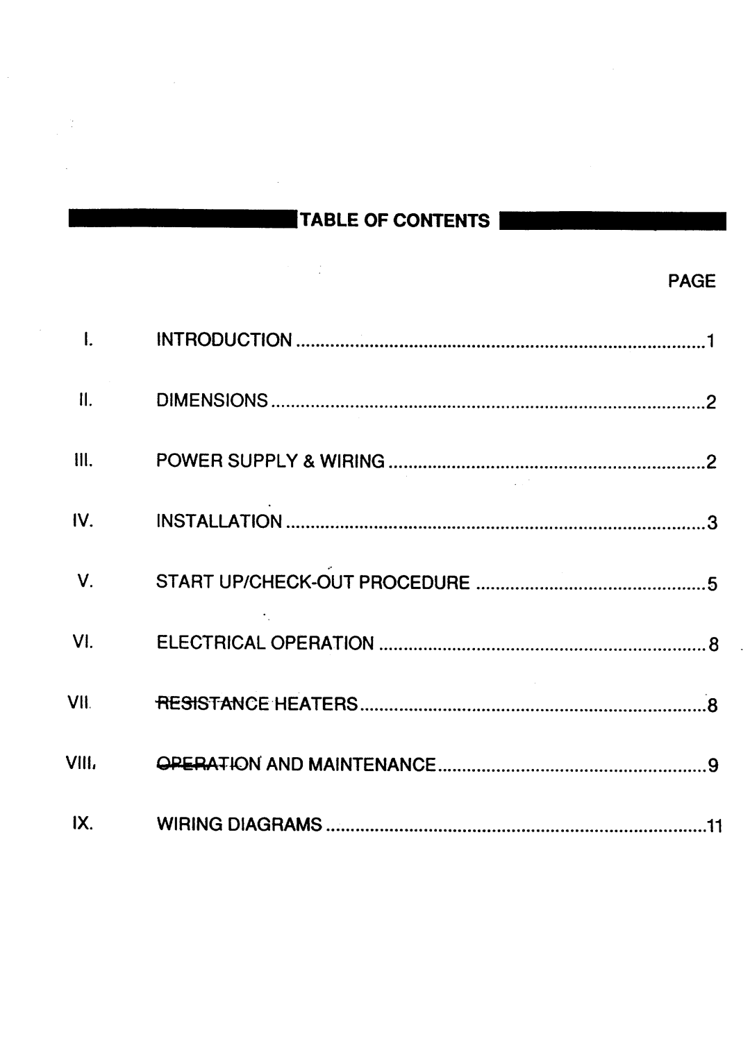 Goetti Air Conditioning Heat Pump manual Contents 