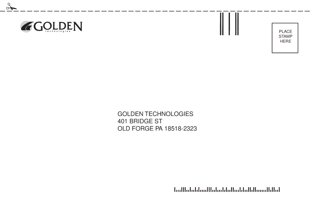 Golden Technologies 8-02 BPWARB owner manual Golden Technologies 401 Bridge ST 