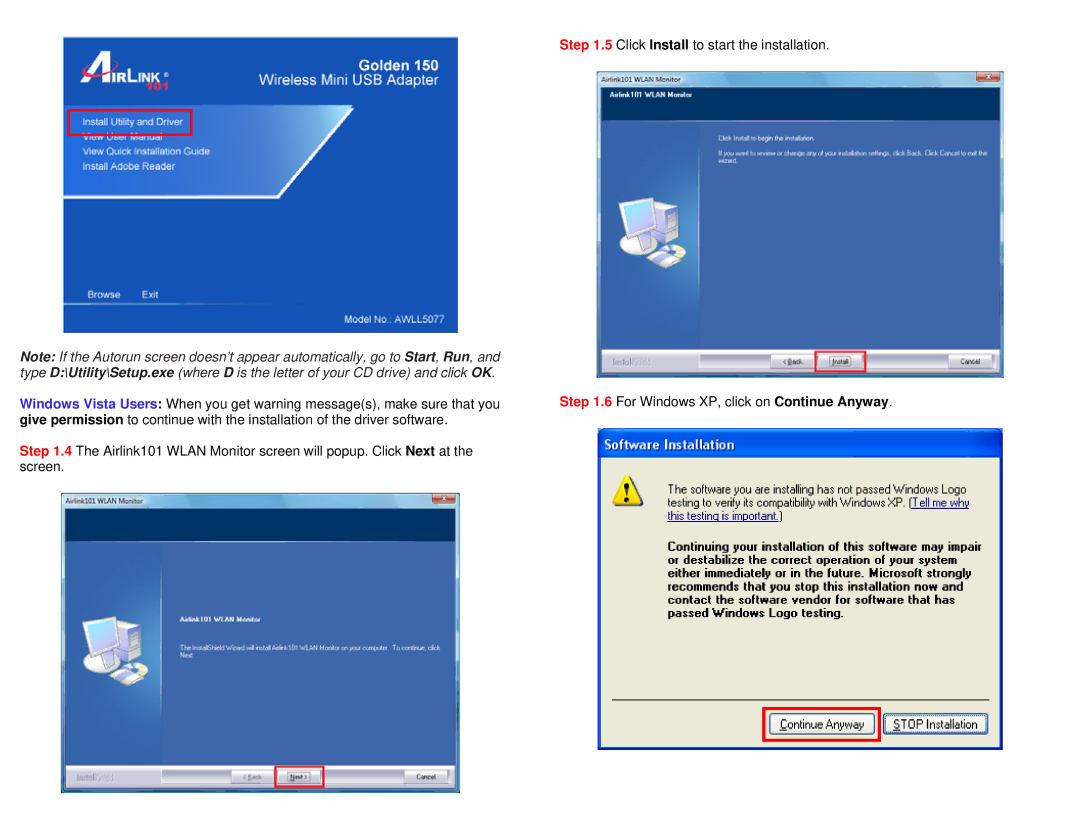 Golden Technologies AWLL5077 installation instructions 