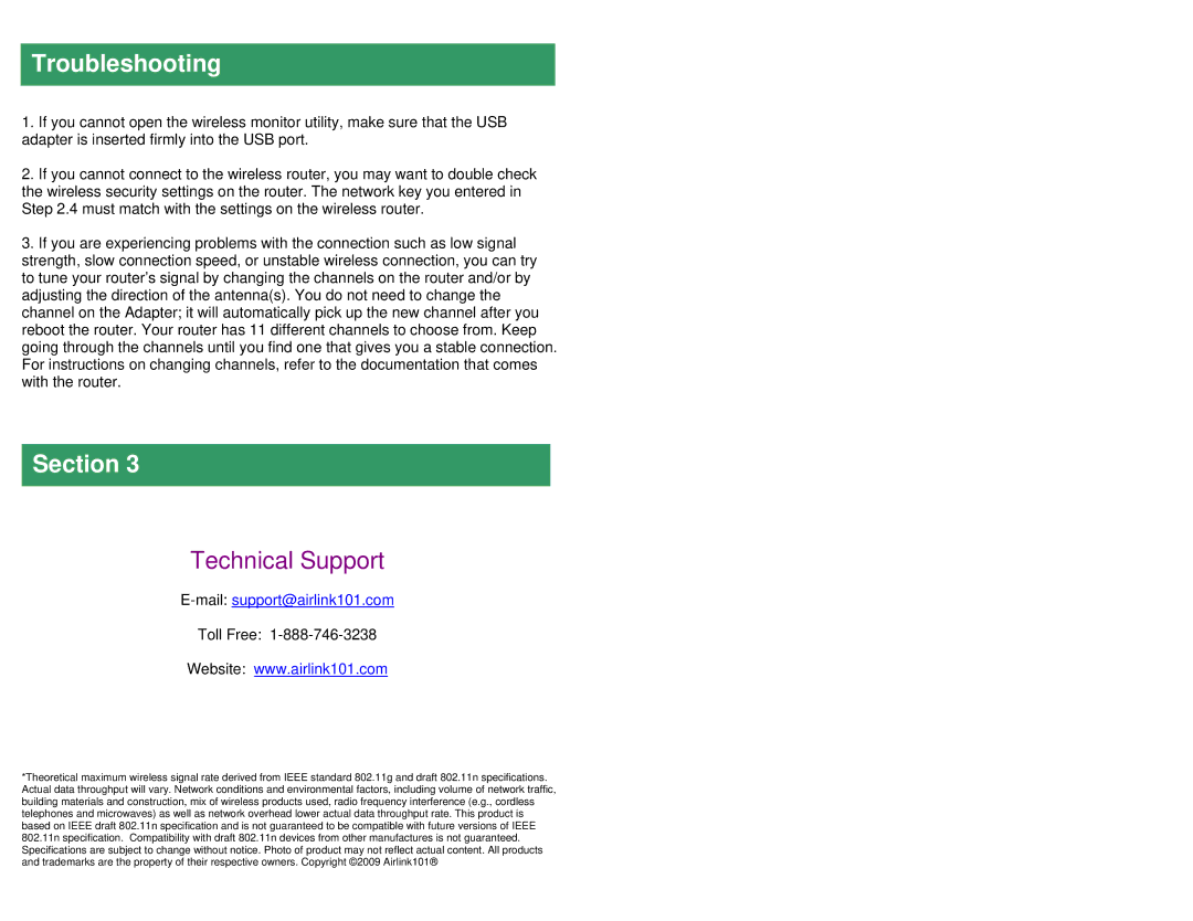 Golden Technologies AWLL5077 installation instructions Troubleshooting, Technical Support 