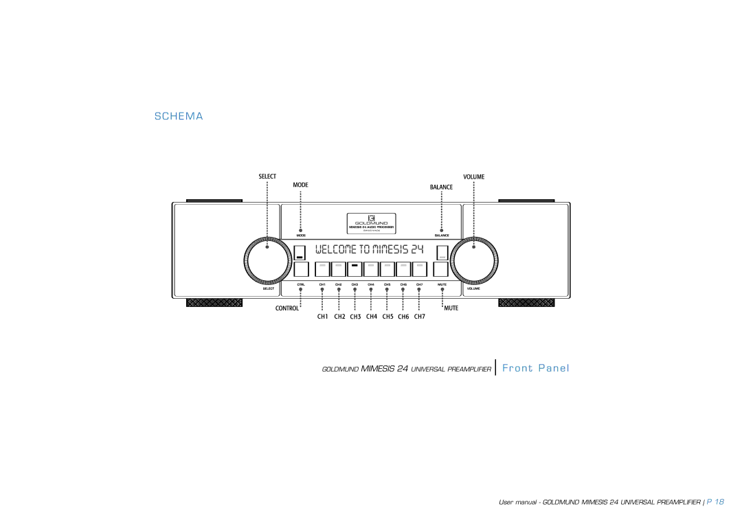 Goldmund 24 user manual Schema 