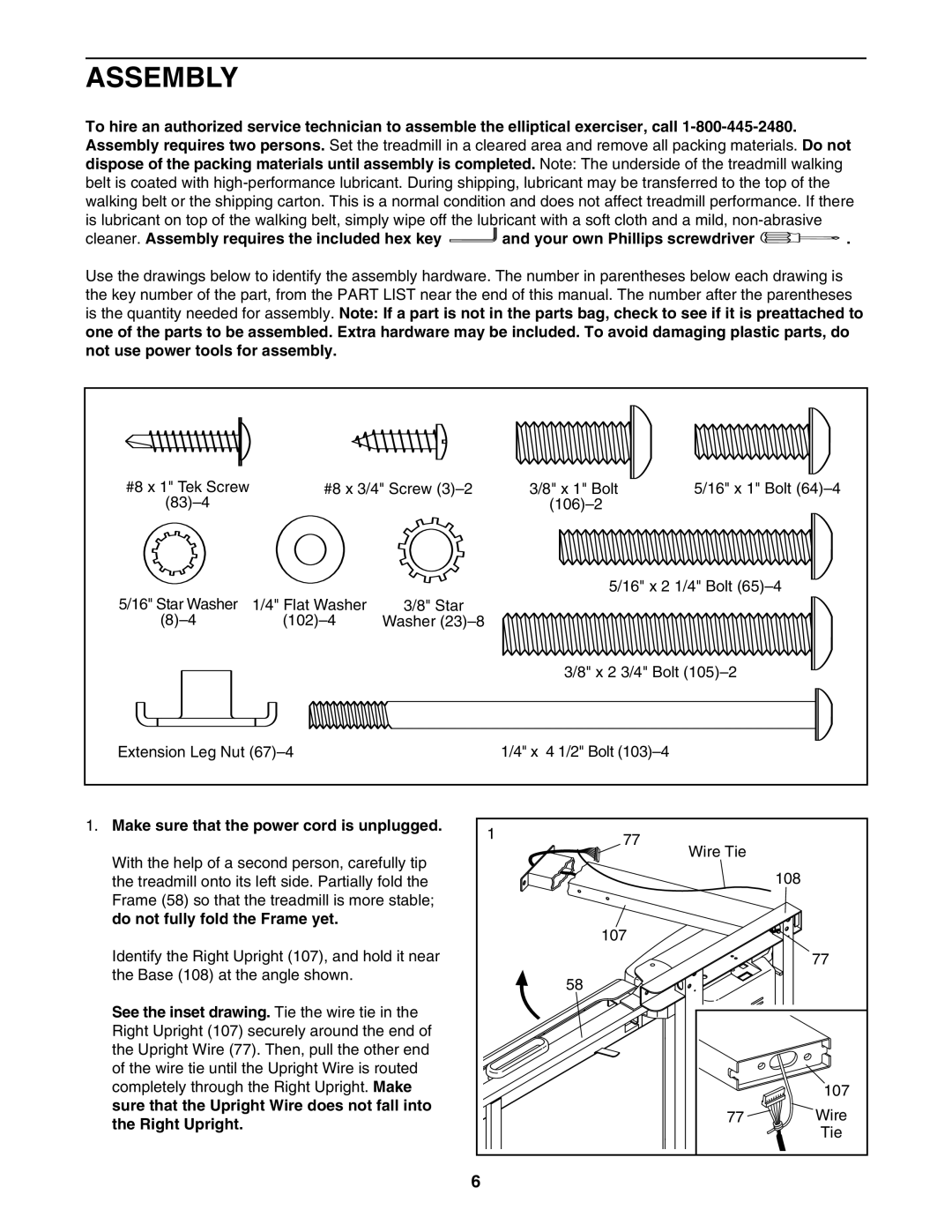 Gold's Gym CWTL05607 manual Assembly 