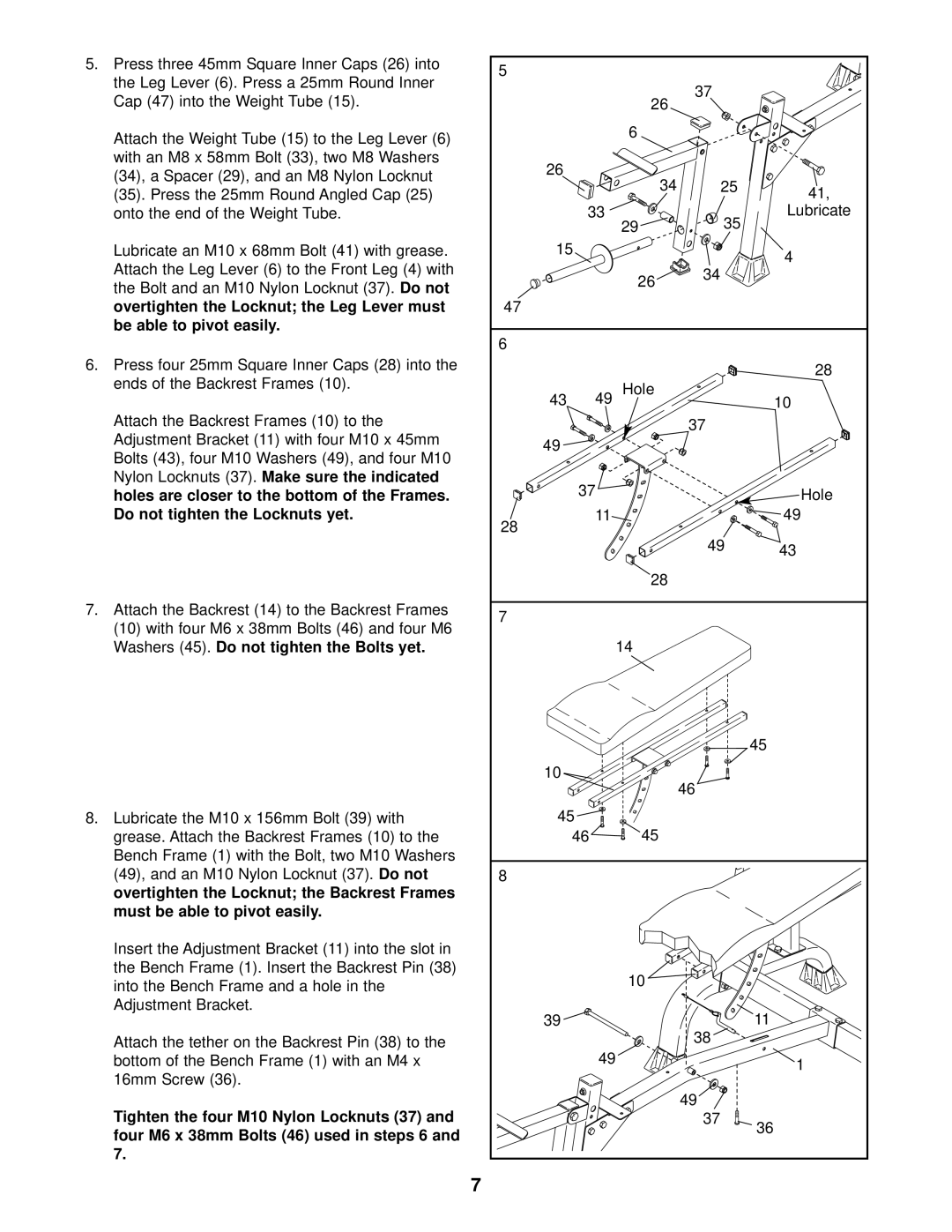 Gold's Gym XR15, GGBE14821 manual 