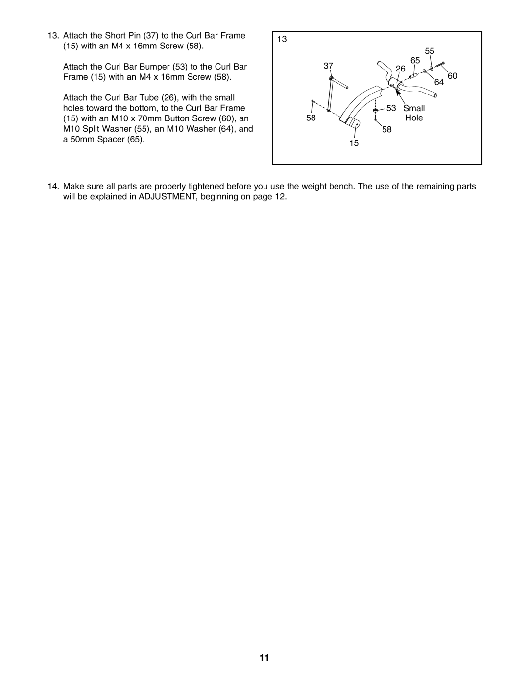 Gold's Gym GGBE25580 manual 