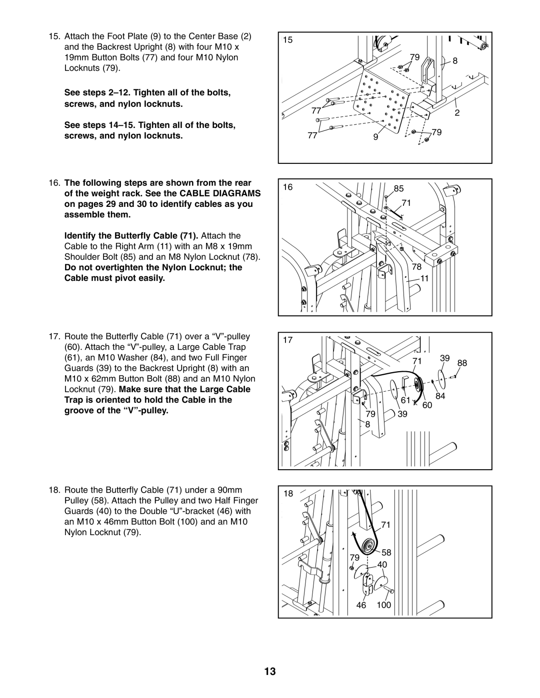 Gold's Gym GGBE6974.1 manual 