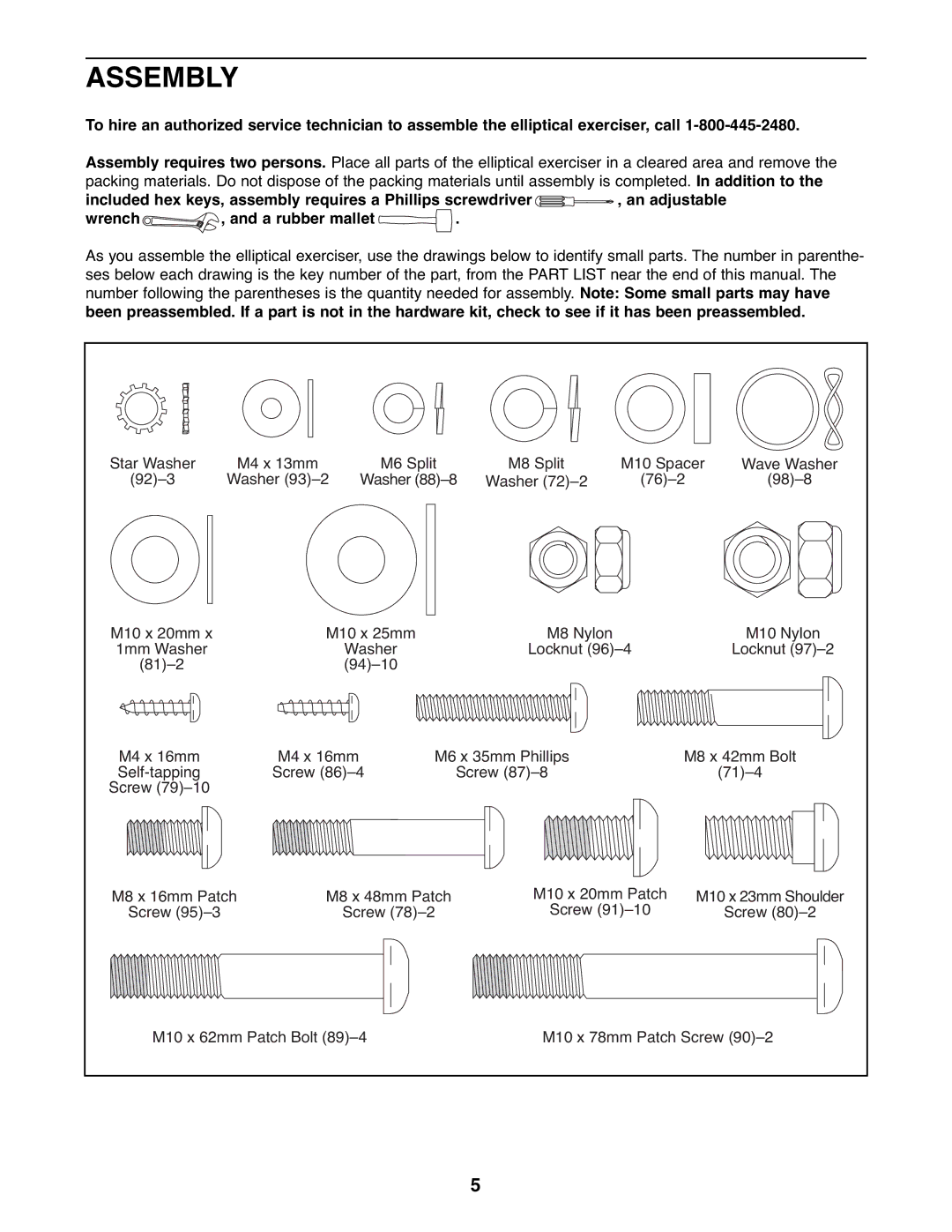 Gold's Gym GGEL60407.1 manual Assembly 