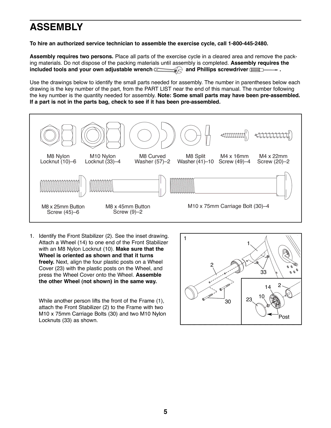 Gold's Gym GGEX61607.0 manual Assembly 