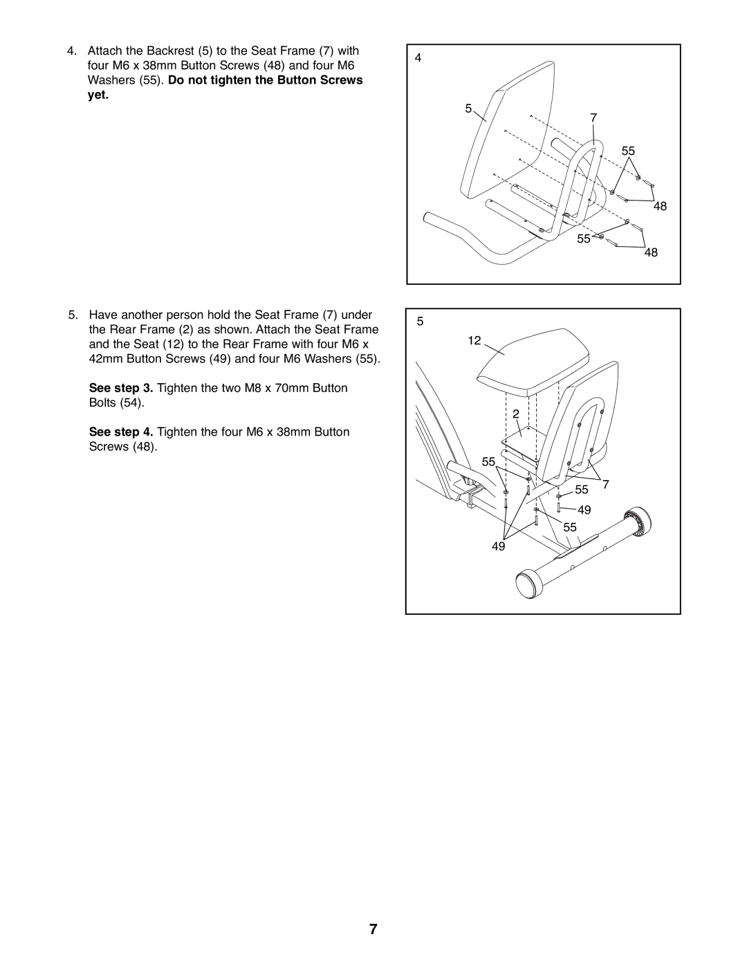 Gold's Gym GGEX61707.0 manual 