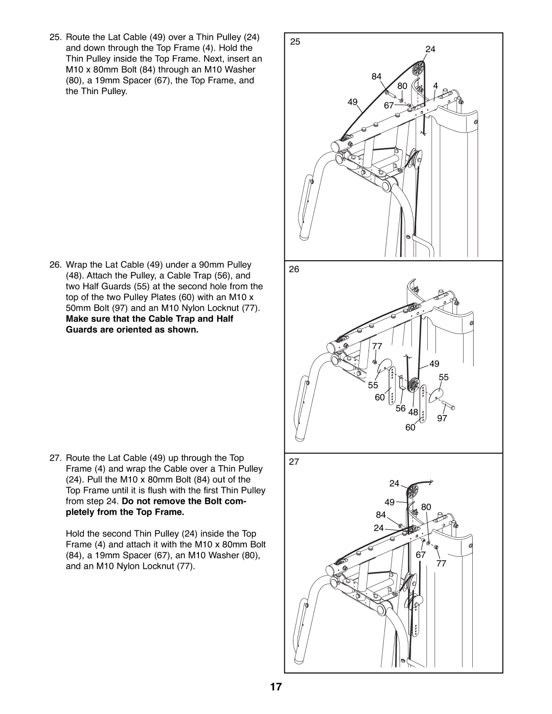 Gold's Gym GGSY3066.1 manual 