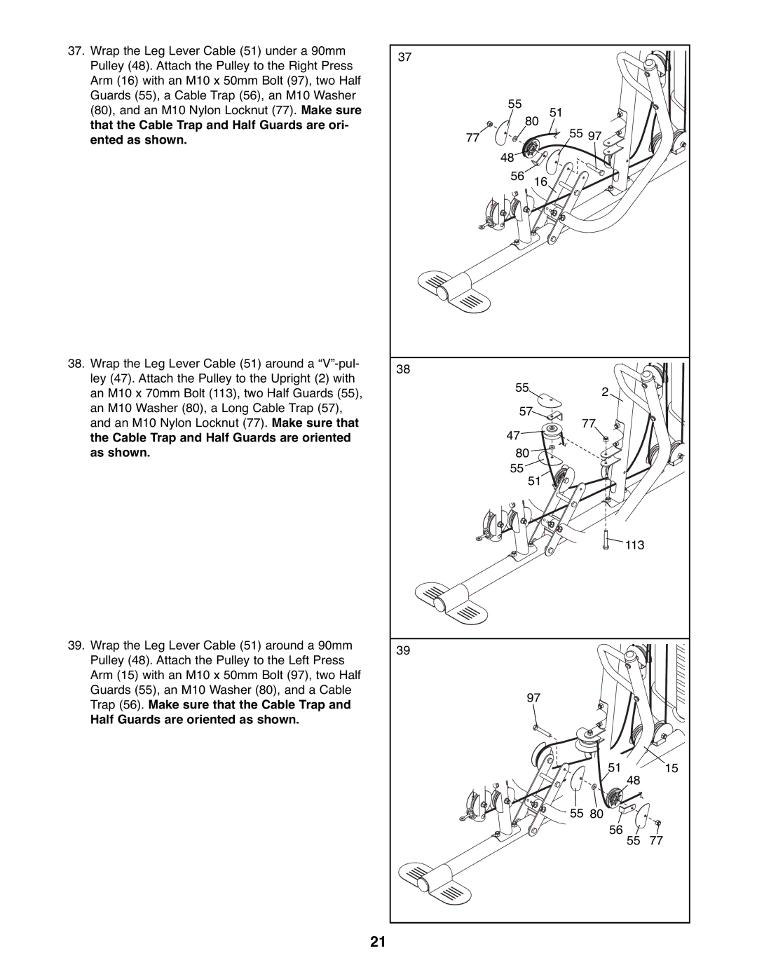 Gold's Gym GGSY3066.1 manual 113 