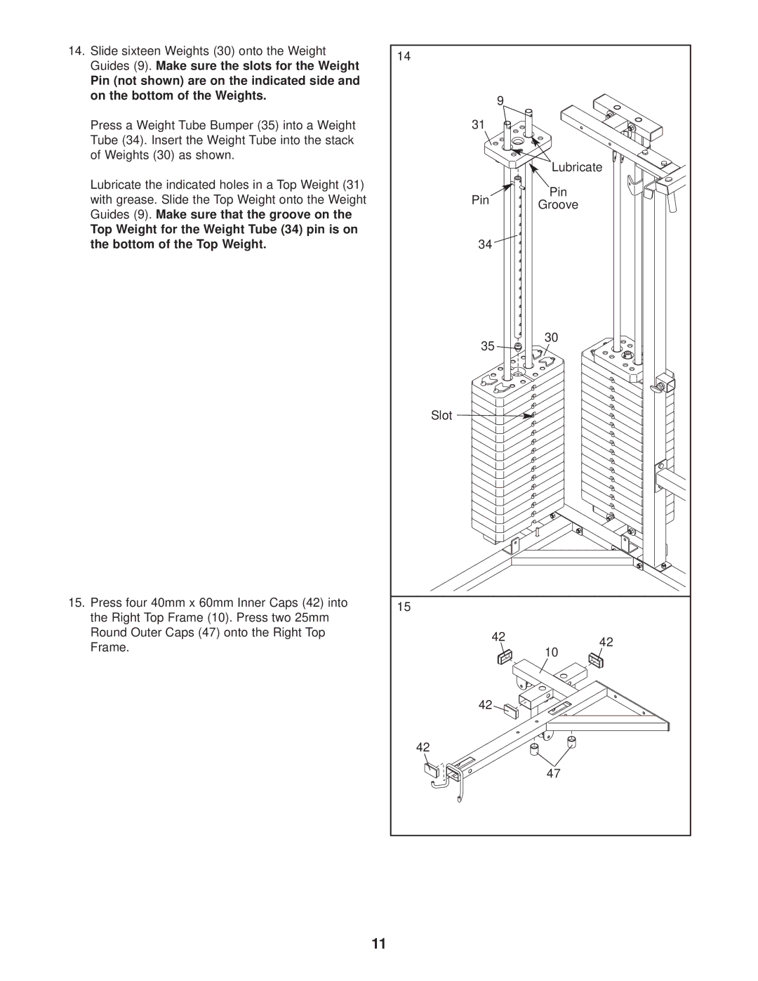 Gold's Gym GGSY69530 manual 