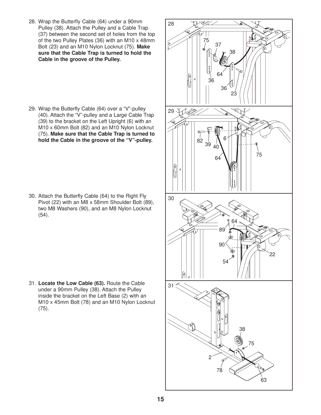 Gold's Gym GGSY69530 manual 