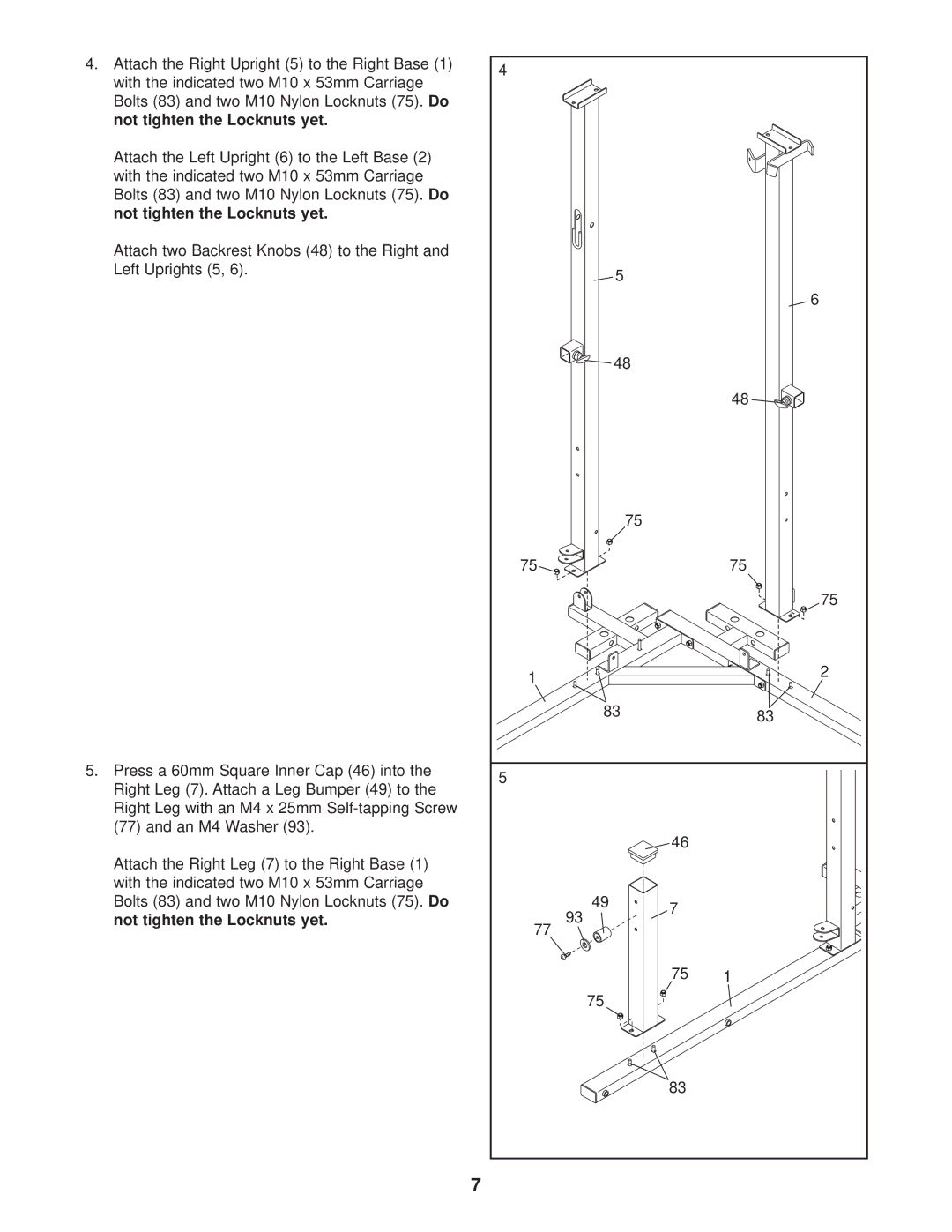 Gold's Gym GGSY69530 manual 