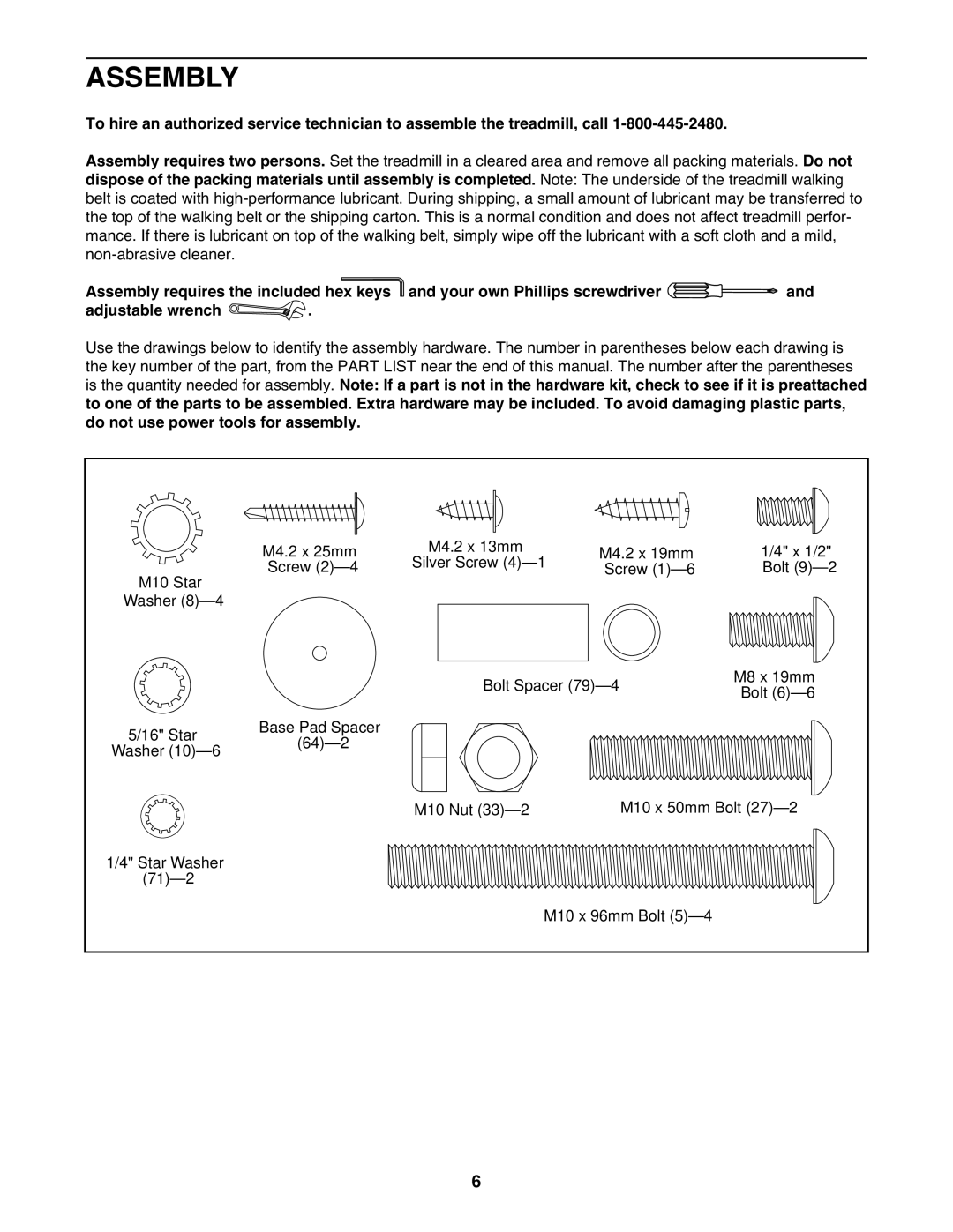 Gold's Gym GGTL03607.2 manual Assembly 