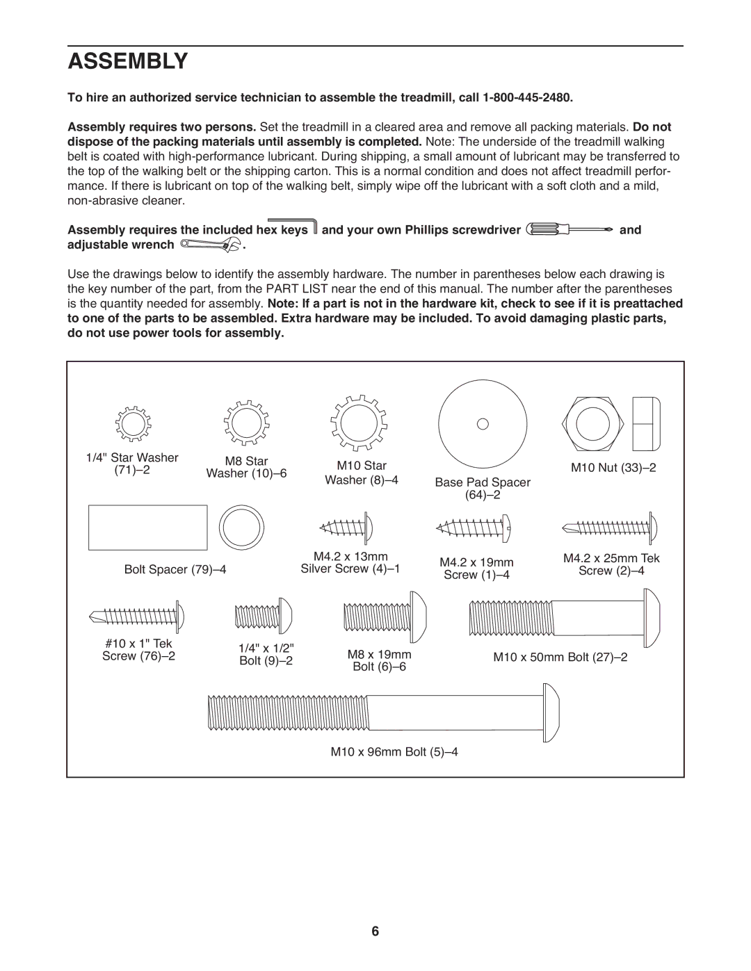 Gold's Gym GGTL03607.3 manual Assembly 