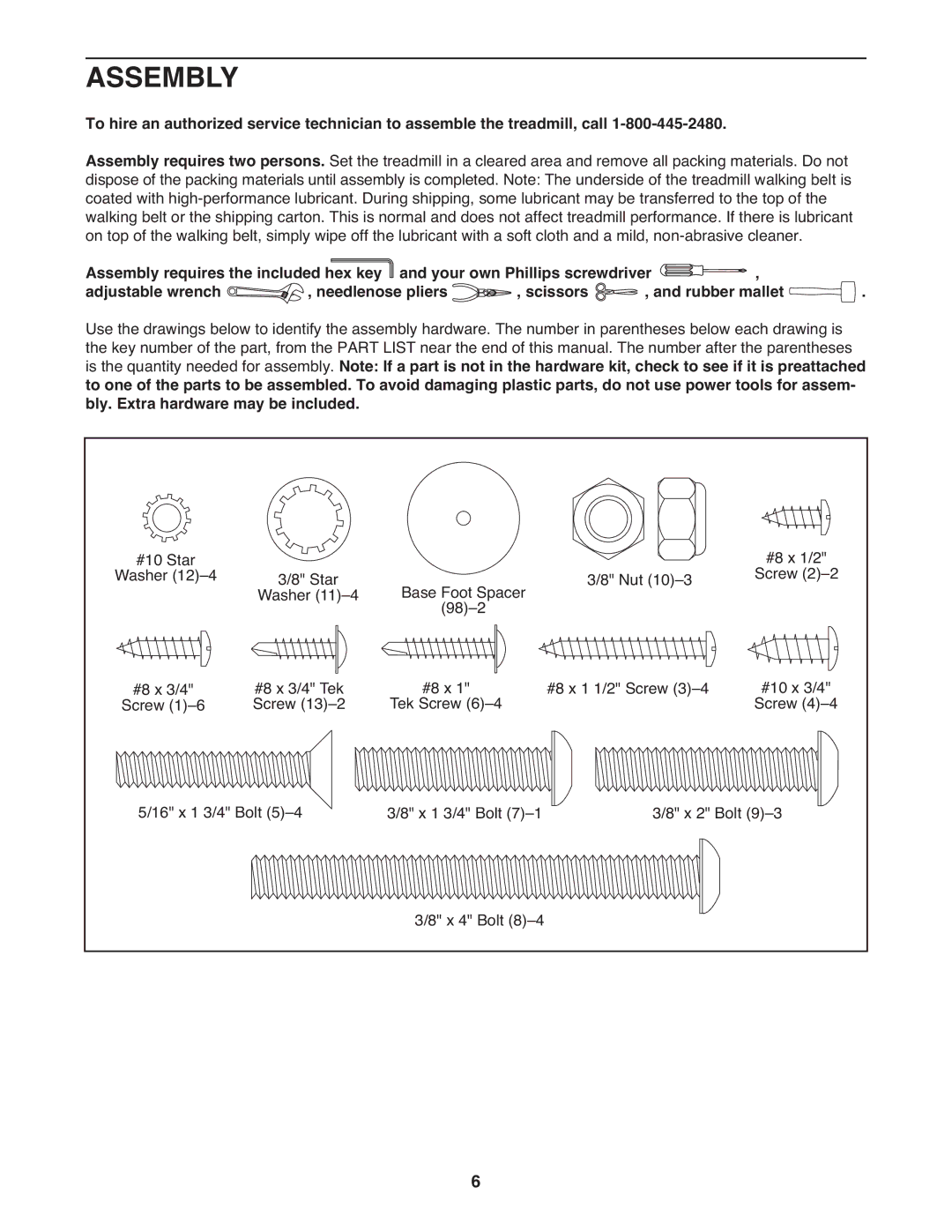 Gold's Gym GGTL07819.0 manual Assembly 