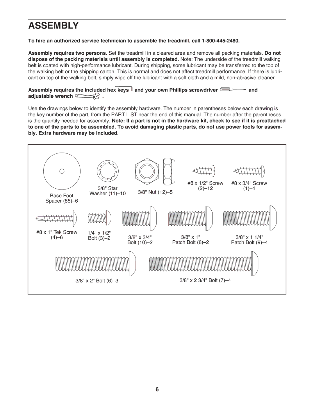 Gold's Gym GGTL10109.0 manual Assembly 