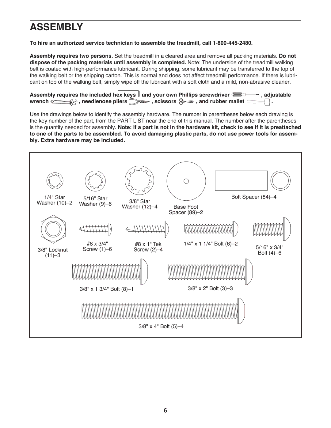 Gold's Gym GGTL59608 manual Assembly 