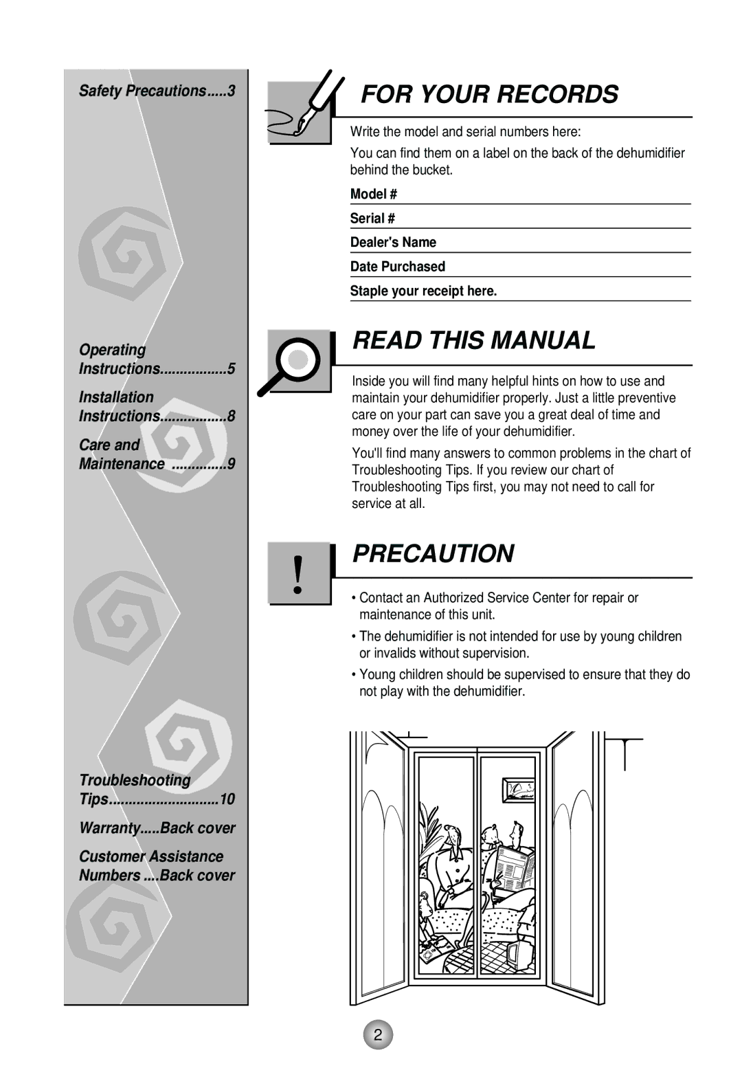 Goldstar DH40, DH50, DH30 owner manual For Your Records 